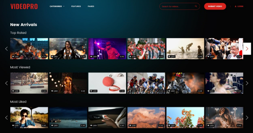 video wordpress theme